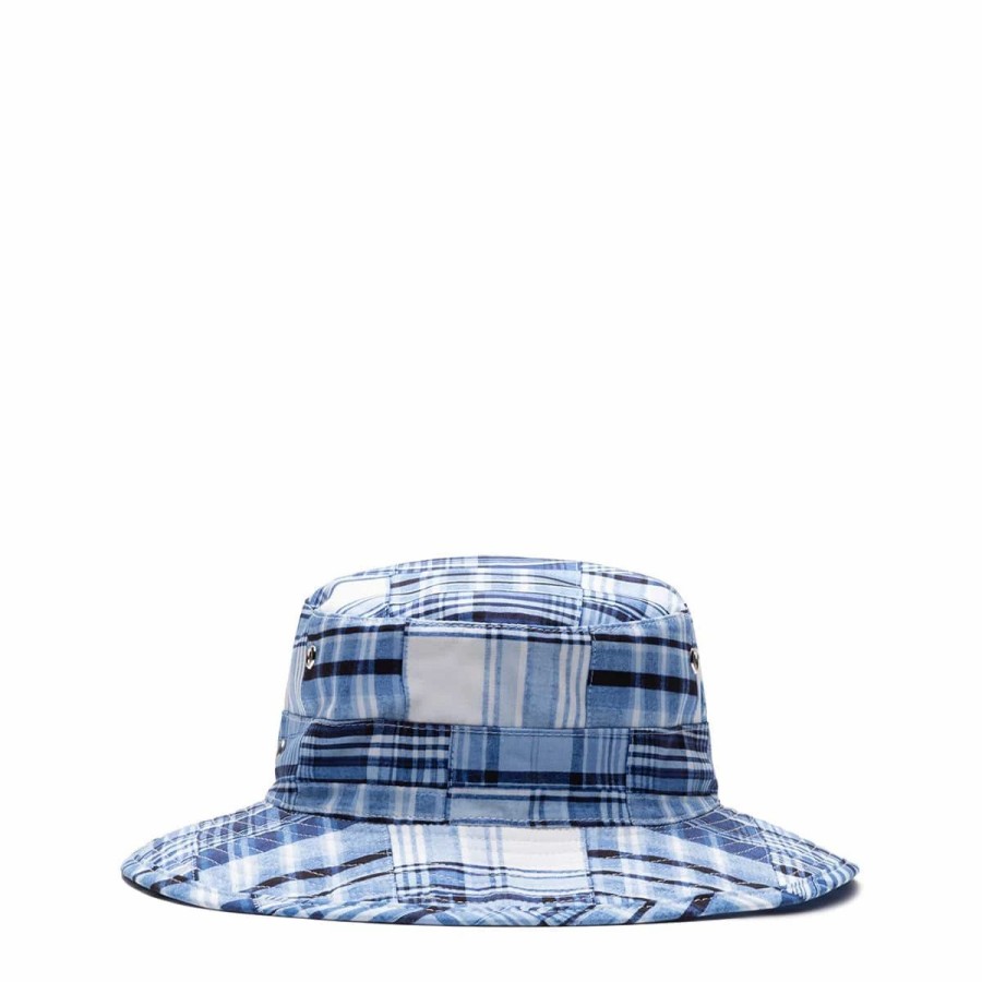 Headwear * | Human Made Patchwork Bucket Hat Blue