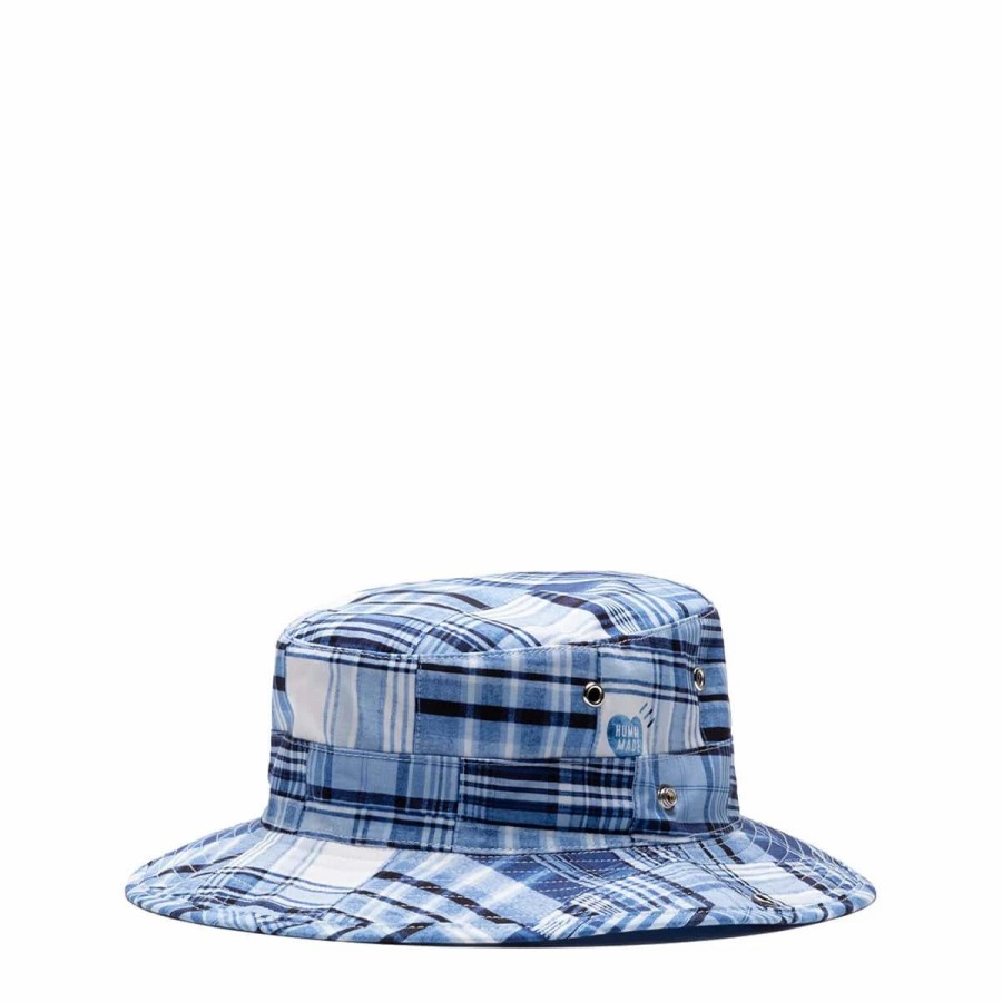 Headwear * | Human Made Patchwork Bucket Hat Blue