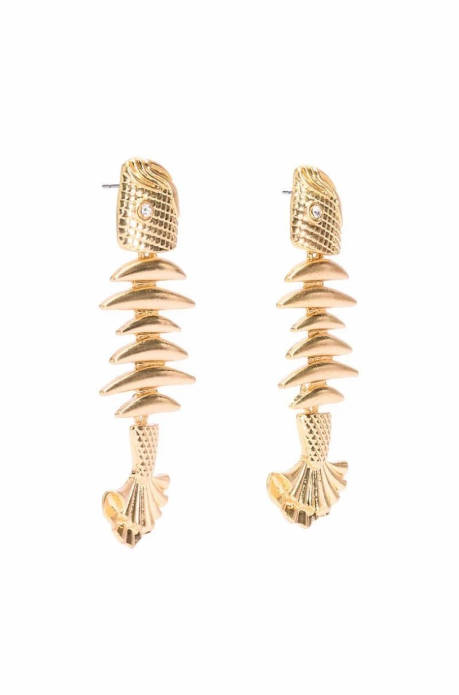 Jewelry * | Upstream Dangle Earrings Gold