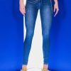 Denim * | Flex-Fit High Waisted Super Stretchy Skinny Jeans Medium Blue Denim