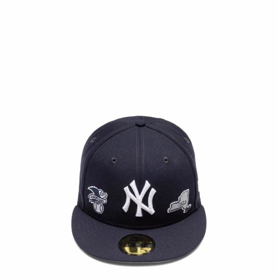 Headwear * | New Era 59Fifty New York Yankees Identity Fitted Cap Navy