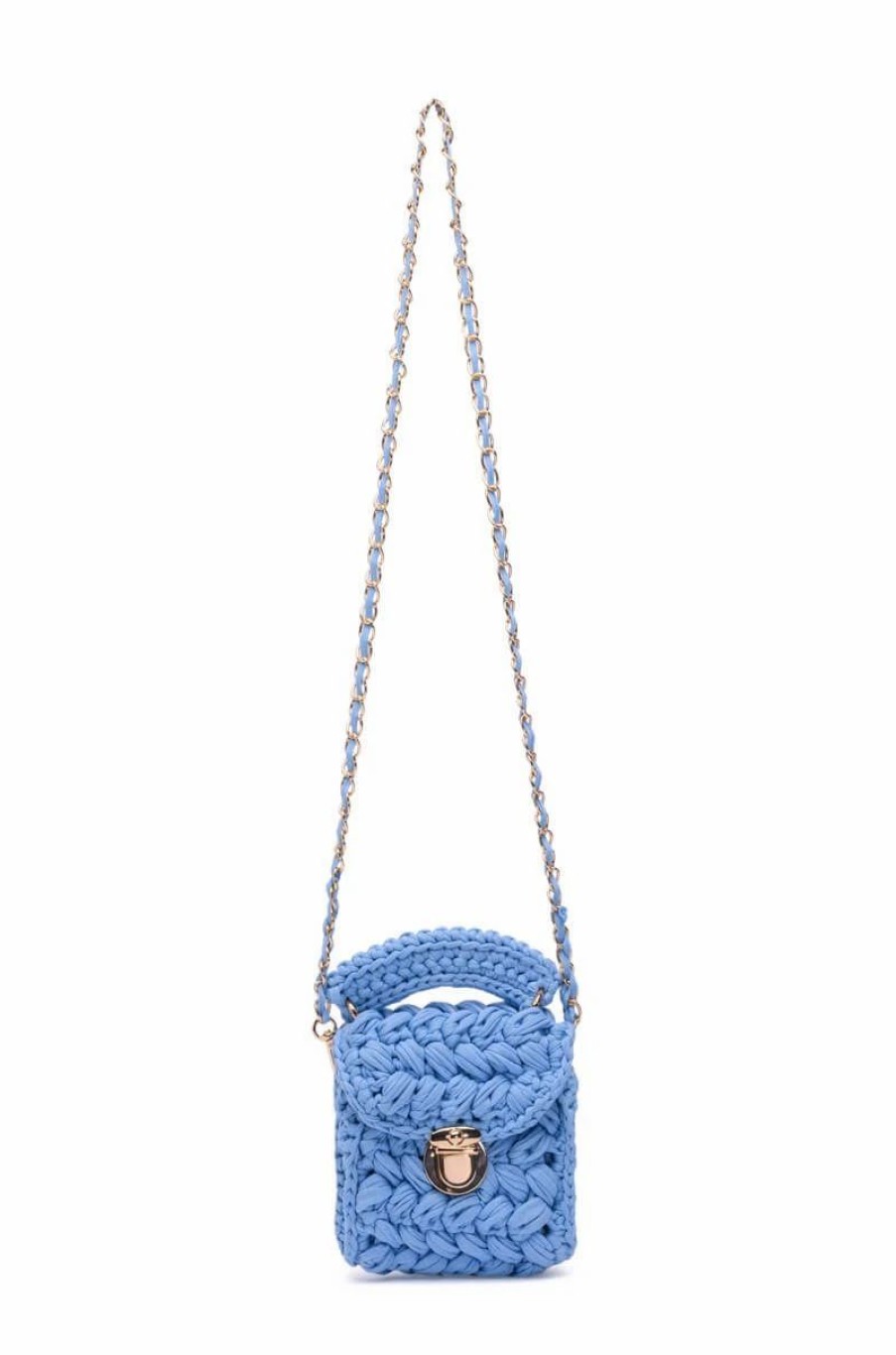 Handbags, Clutches & Wallets * | Rhebekka Woven Bag In Blue