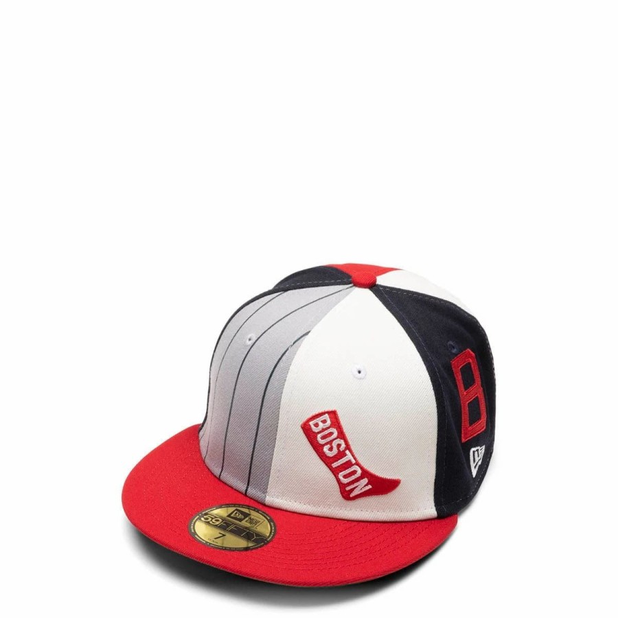 Headwear * | New Era 59Fifty Boston Red Sox Pinwheel Fitted Cap Otc