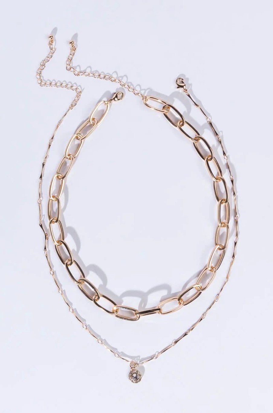 Jewelry * | Nothing To Prove Layered Necklace Gold