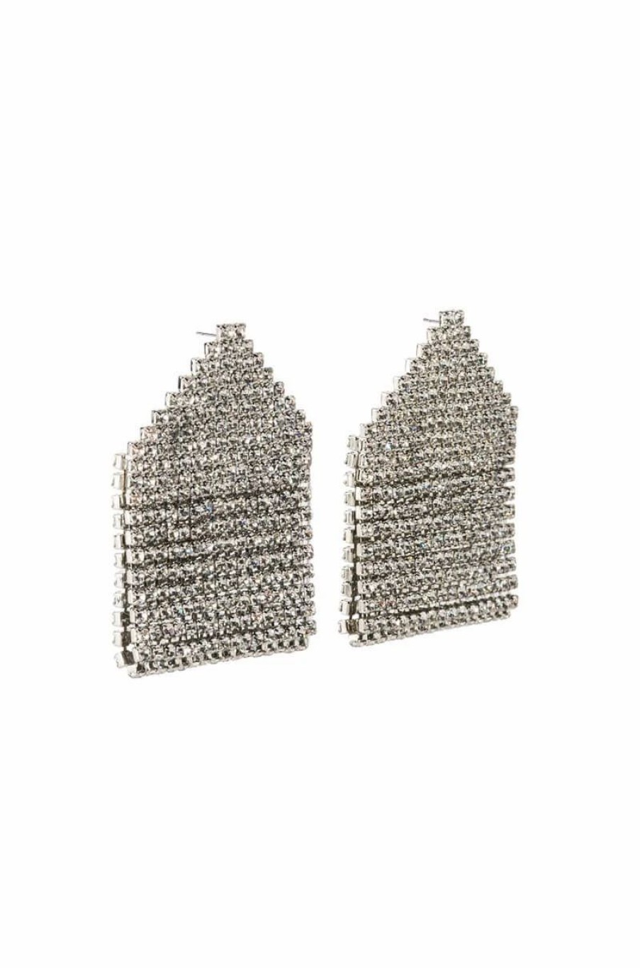 Jewelry * | Never Over The Top Earring Silver