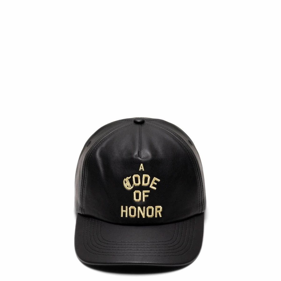 Headwear * | Honor The Gift Los Angeles Leather Cap Black Leather