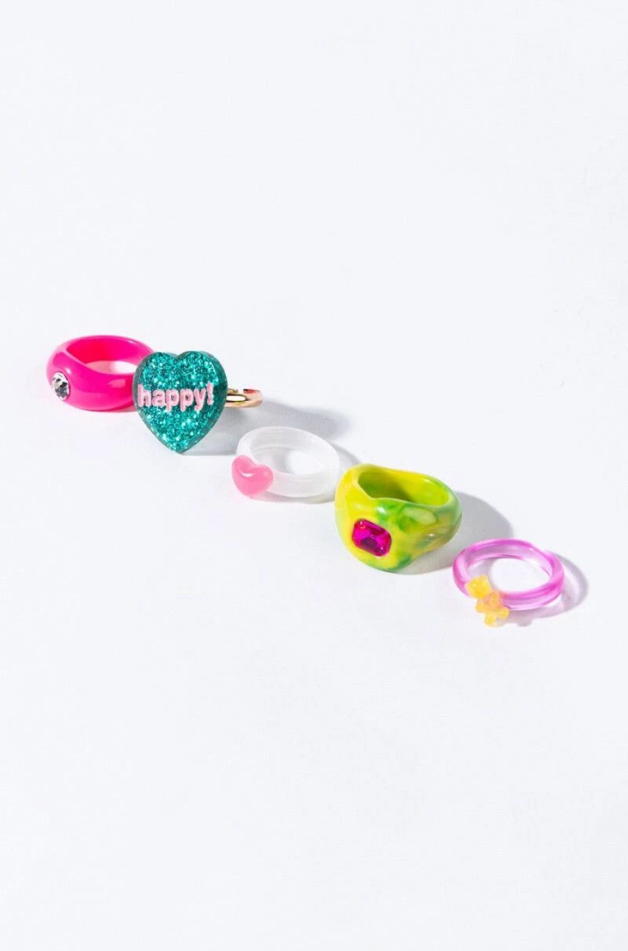 Jewelry * | Happy! Candyland Ring Set Multi