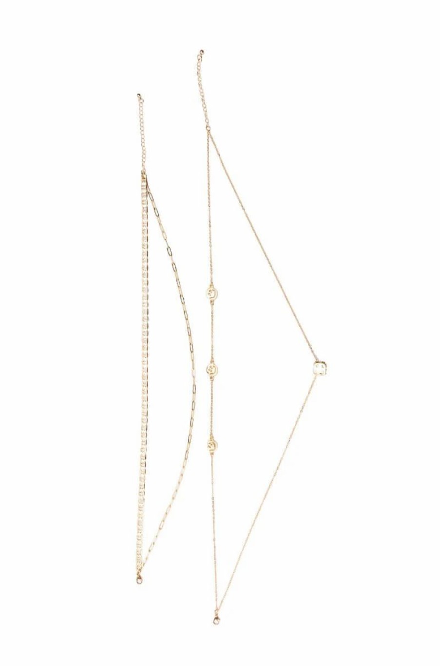 Jewelry * | Place Your Bets Necklace Set Gold