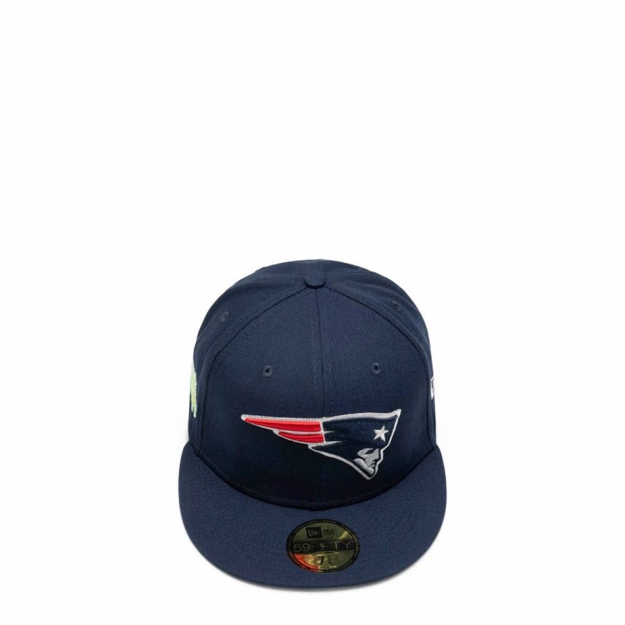 Headwear * | New Era 59Fifty New England Patriots Citrus Pop Fitted Cap Navy