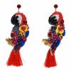 Jewelry * | Is There An Echo In Here Beaded Earrings Red Multi