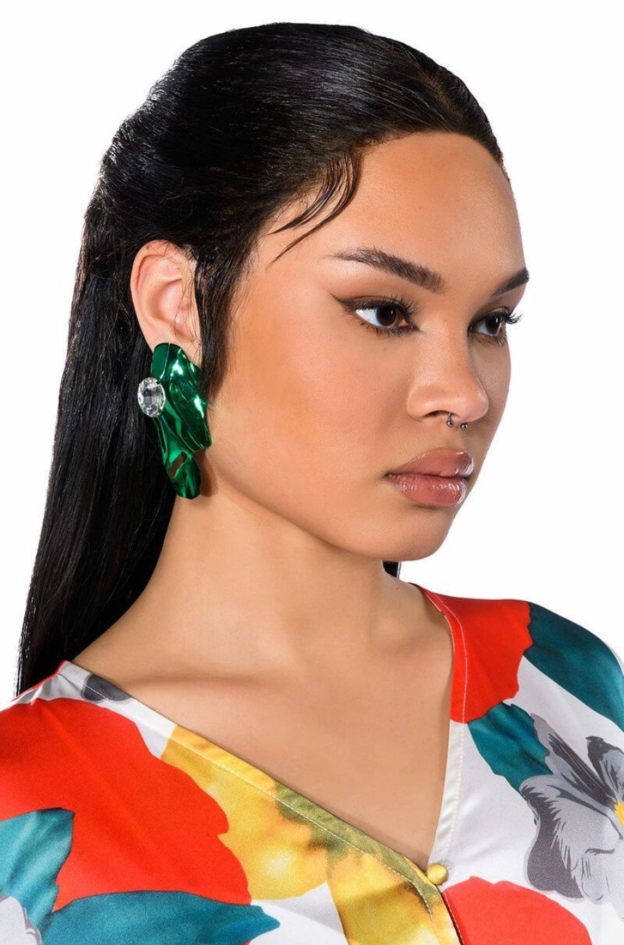 Jewelry * | Im Jaded Acrylic Drop Earrings Green