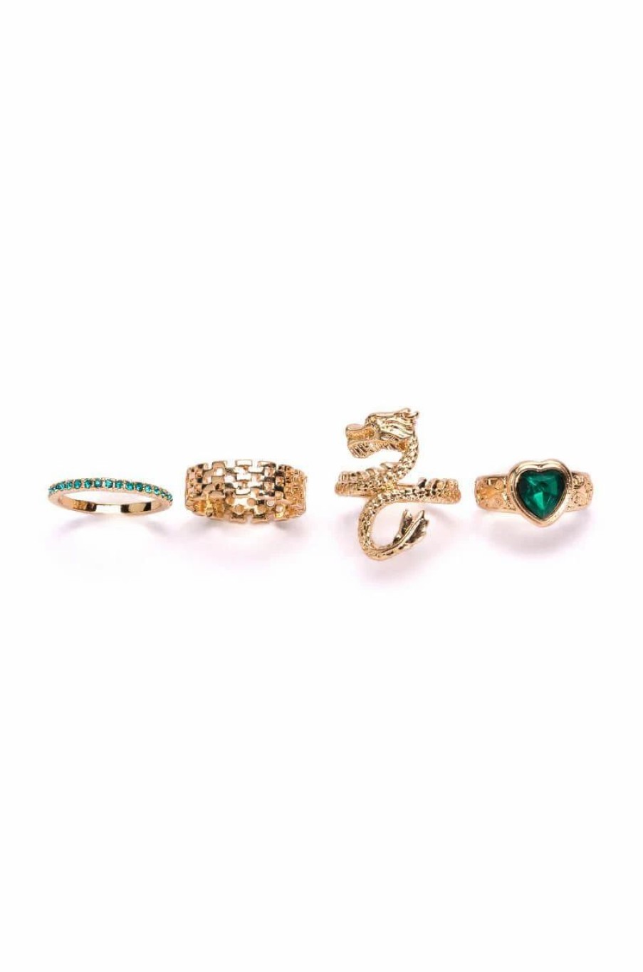 Jewelry * | Money Maker Ring Set Gold Multi