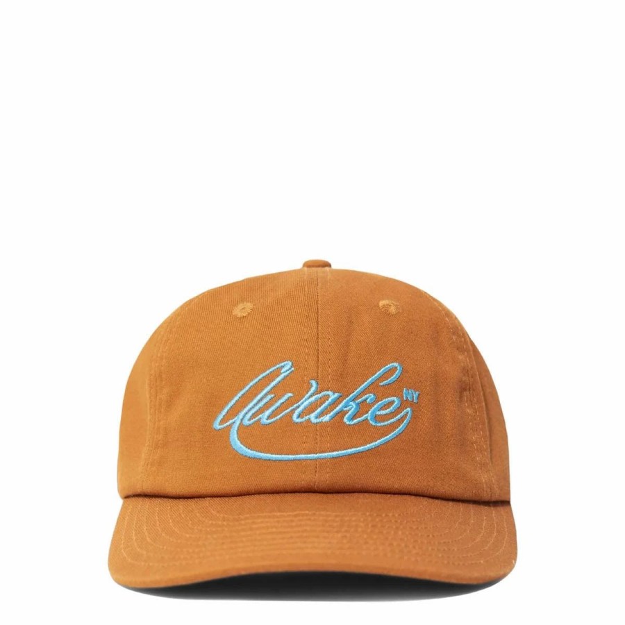 Headwear * | Awake Ny Script Logo 6-Panel Hat Rust