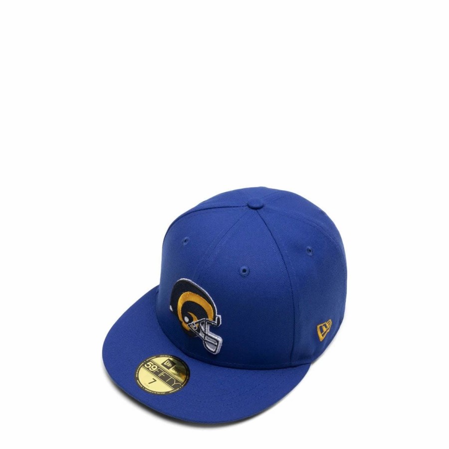 Headwear * | New Era 59Fifty Los Angeles Rams Bannerside Fitted Cap Royal Blue