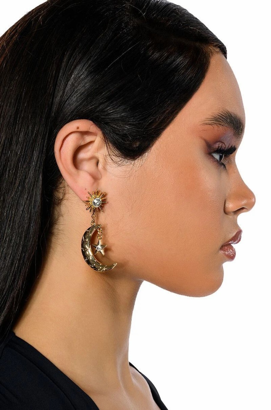 Jewelry * | Astro Girl Embellished Earrings Gold