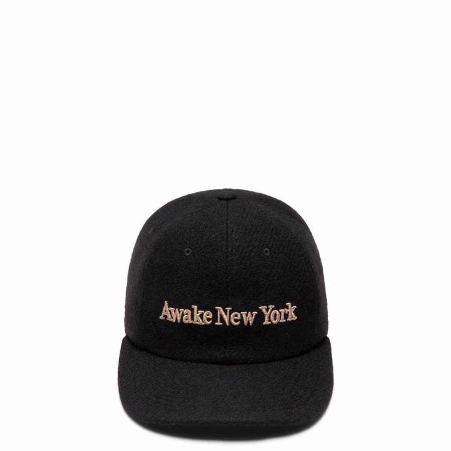 Headwear * | Awake Ny Harris Tweed 6-Panel Hat Black