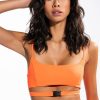 Crop Tops & Bralettes * | On Your Marks Buckle Detail Bralette Orange