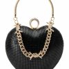 Handbags, Clutches & Wallets * | Protected Heart Purse Black