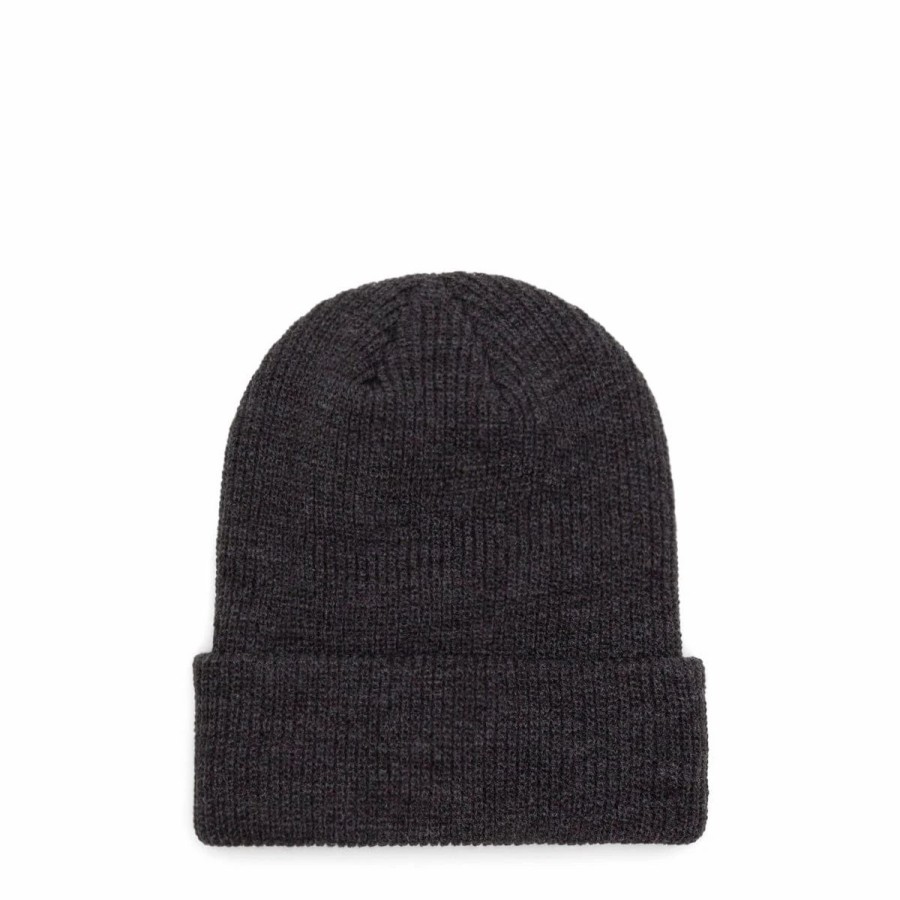 Headwear * | Cold World Frozen Goods Woven Label Beanie Black