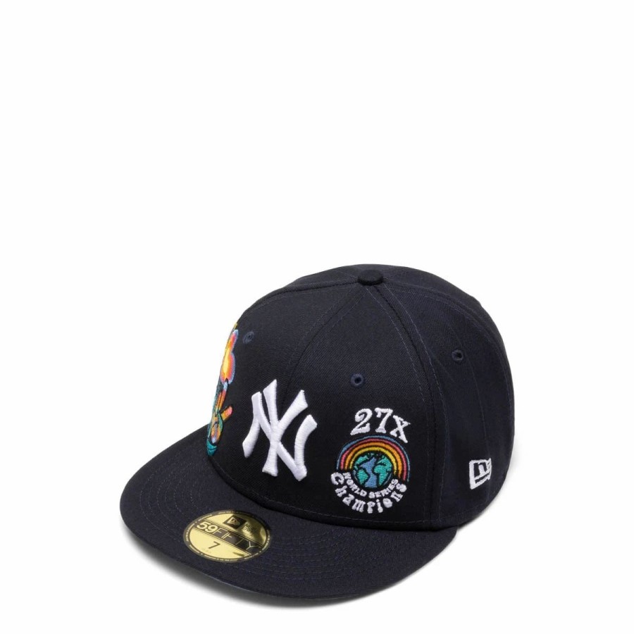 Headwear * | New Era 59Fifty New York Yankees Groovy Fitted Cap Navy