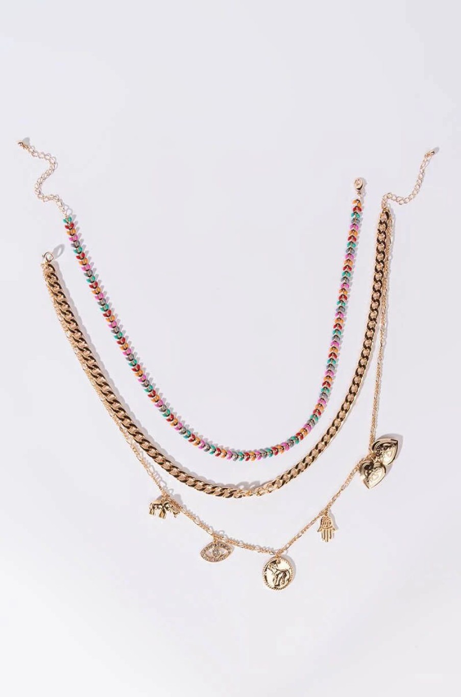 Jewelry * | Lucky Charms Necklace Set Gold