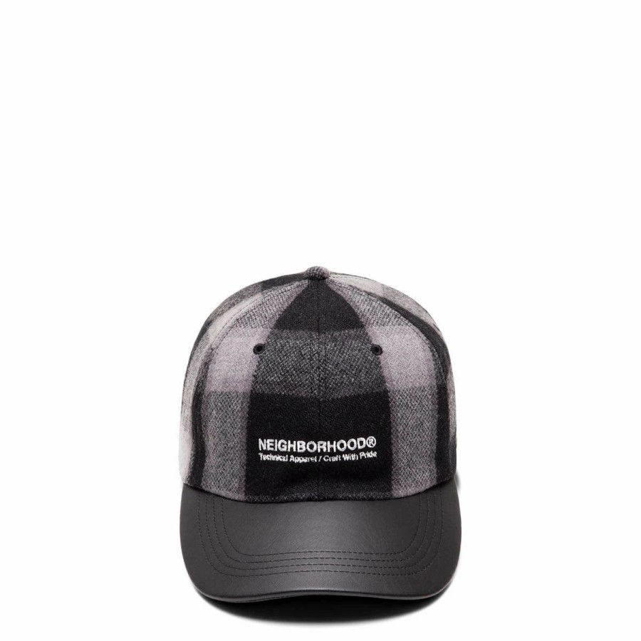 Headwear * | Neighborhood Buffalo Check Dad Hat Gray