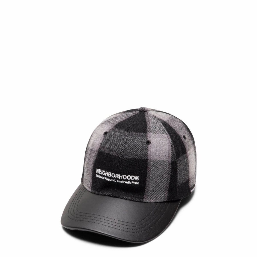 Headwear * | Neighborhood Buffalo Check Dad Hat Gray