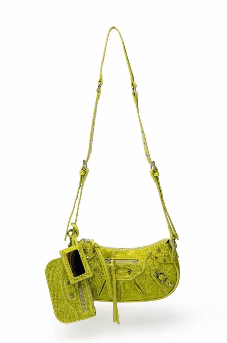 Handbags, Clutches & Wallets * | Elegant Embellished Bag In Green