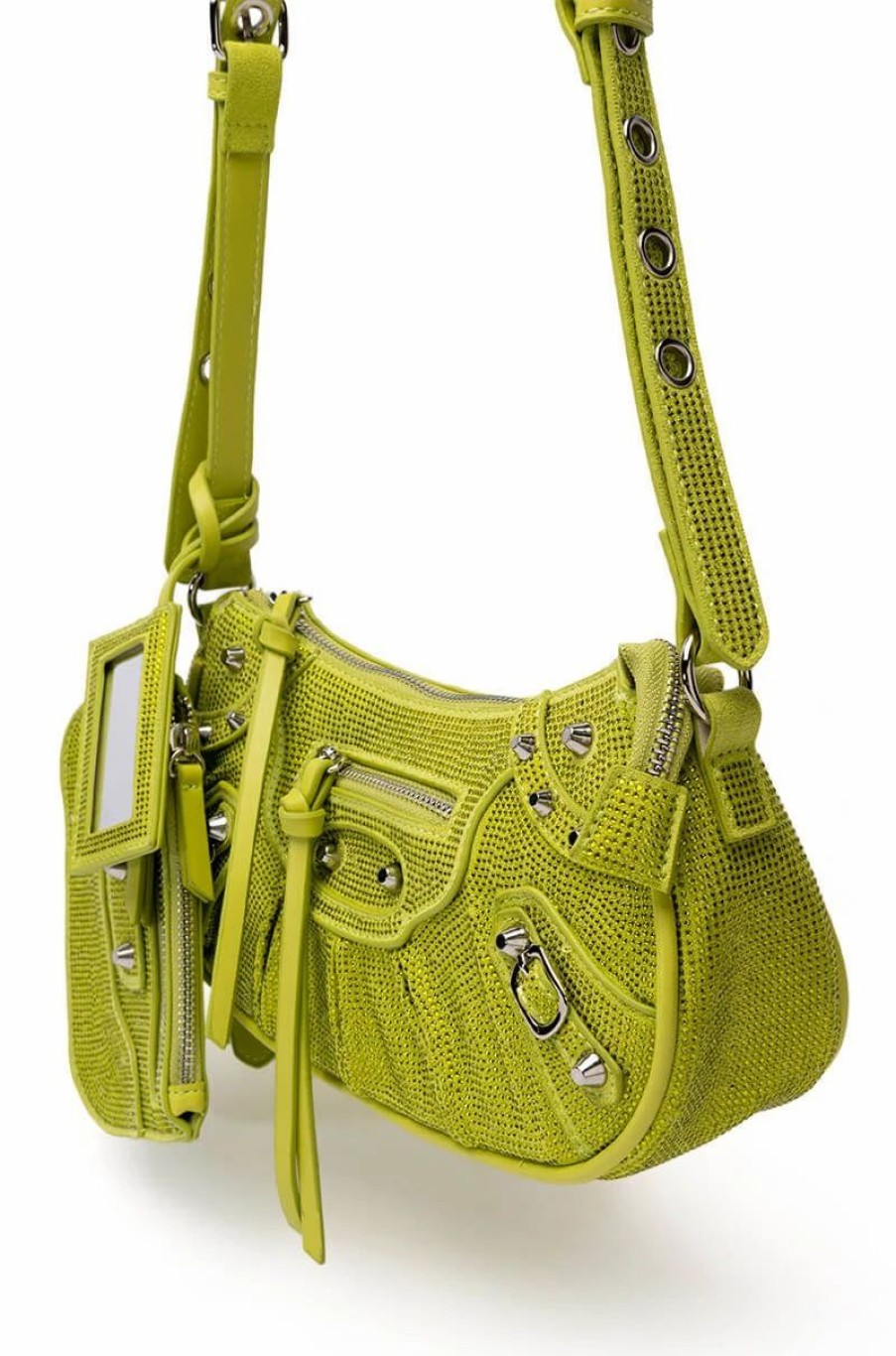 Handbags, Clutches & Wallets * | Elegant Embellished Bag In Green