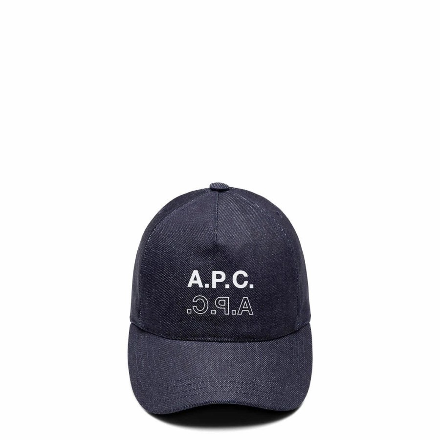 Headwear * | A.P.C. Casquette Eden Fearless Indigo