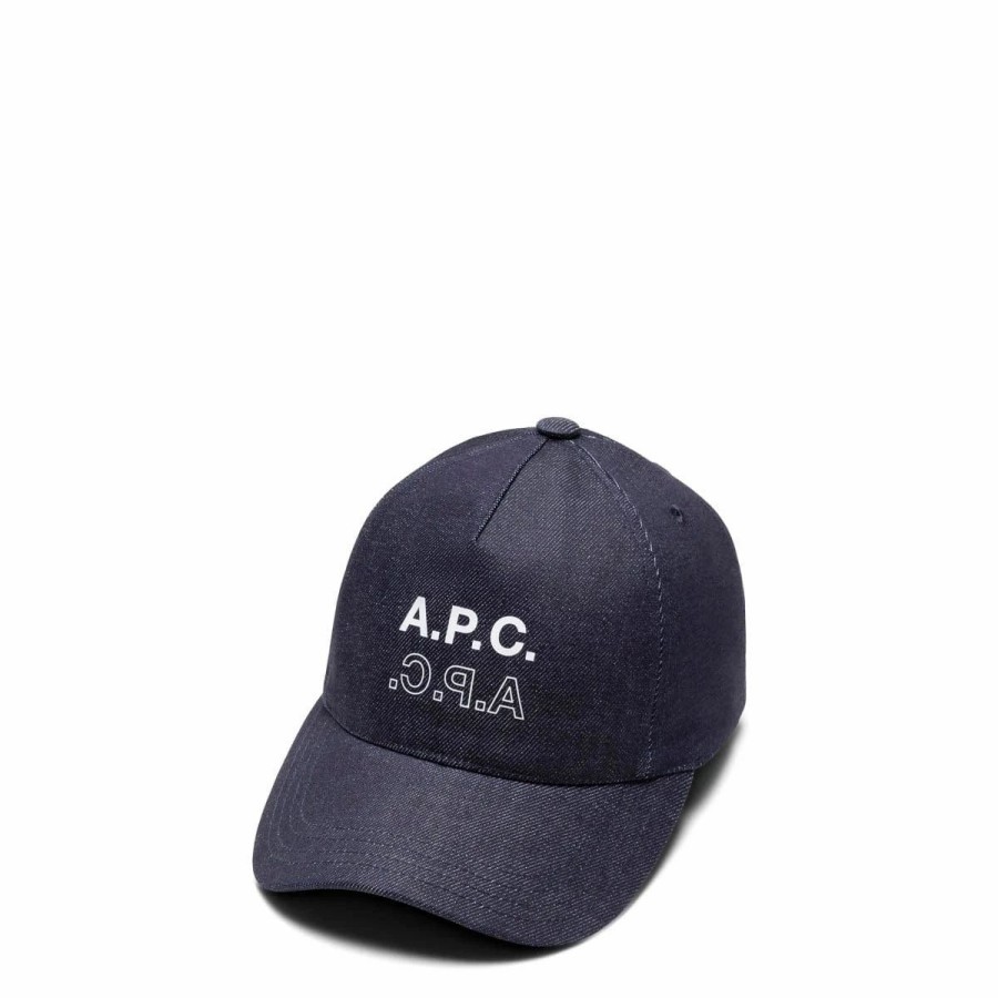 Headwear * | A.P.C. Casquette Eden Fearless Indigo