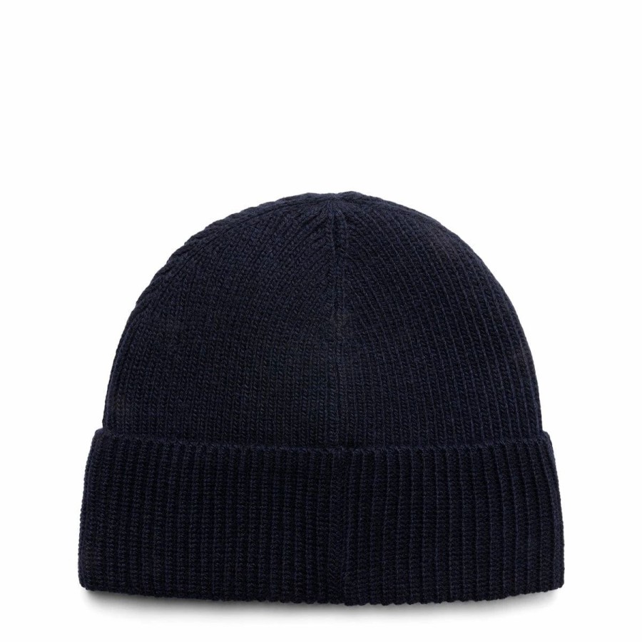 Headwear * | Polo Ralph Lauren Solid Denim Bear Beanie Hunter Navy