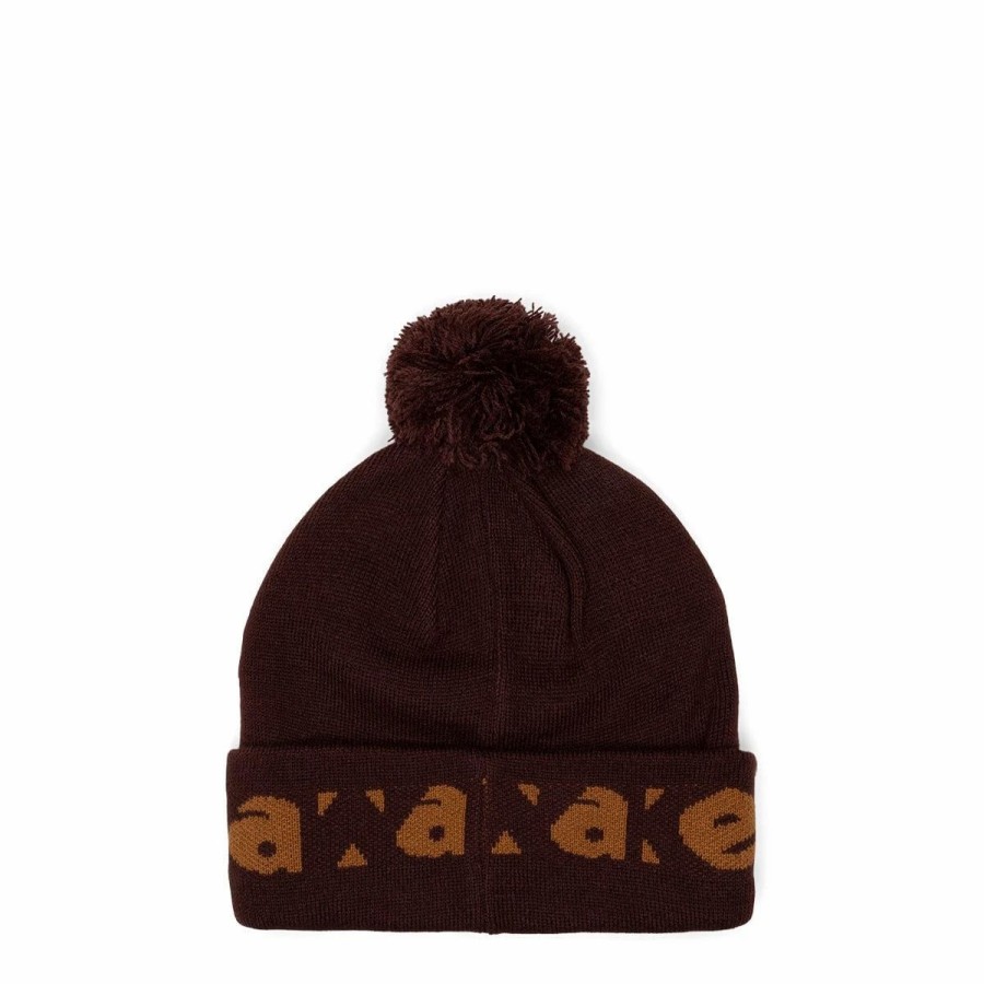 Headwear * | Awake Ny Block Out Logo Beanie Brown