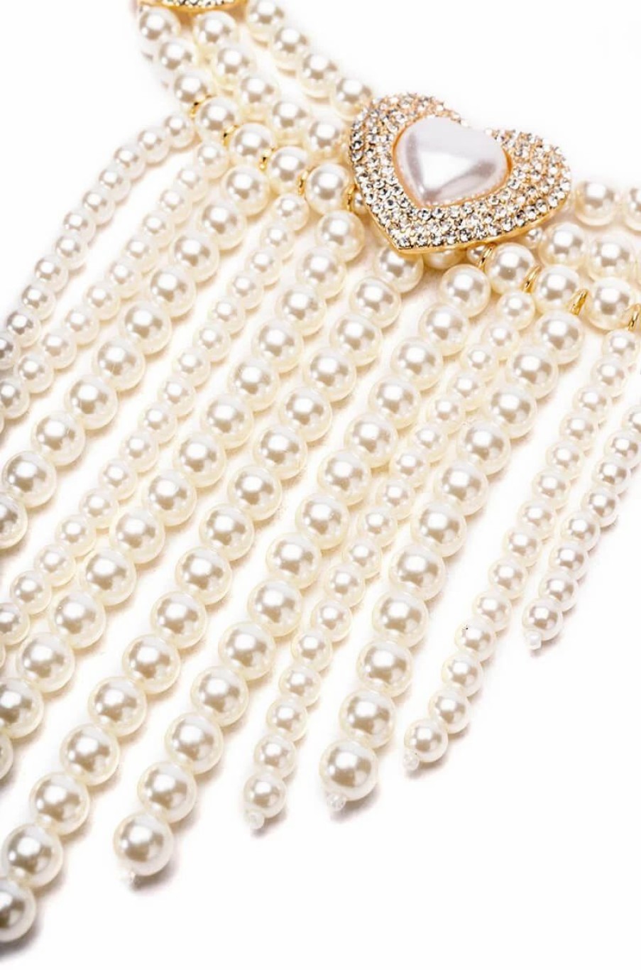 Jewelry * | Top Notch B Layered Pearl Necklace And Earring Set Multi