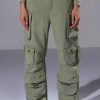 Denim * | You Know It Cargo Pants Olive