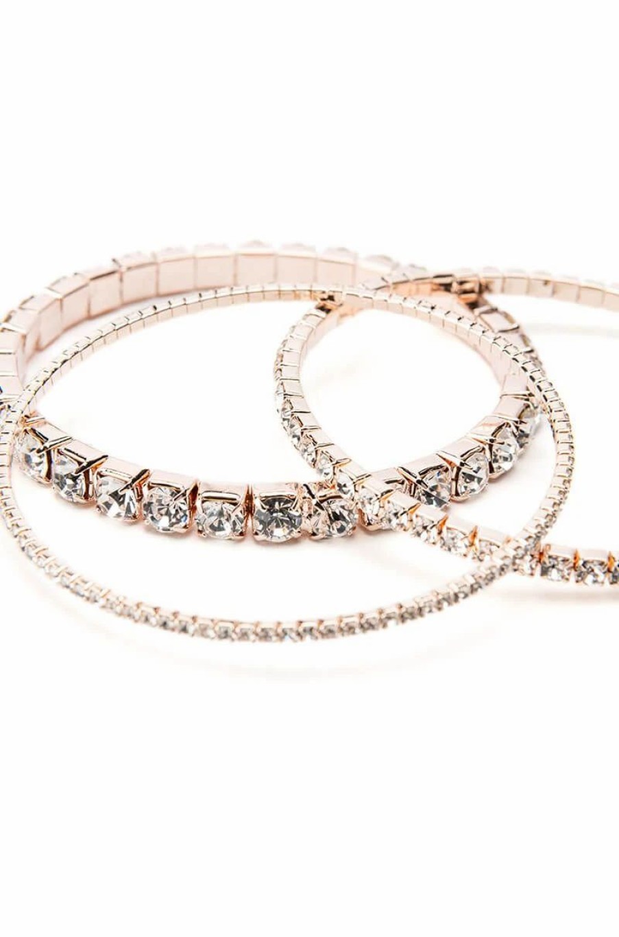 Jewelry * | Made Of Money Tennis Bracelet Set Rose Gold