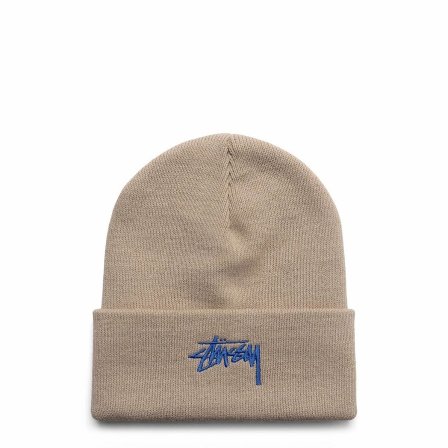 Headwear * | Stussy Stock Cuff Beanie Cream