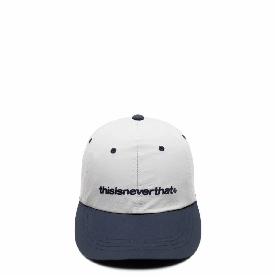 Headwear * | Thisisneverthat Sp-Logo Nylon Cap Grey/Navy