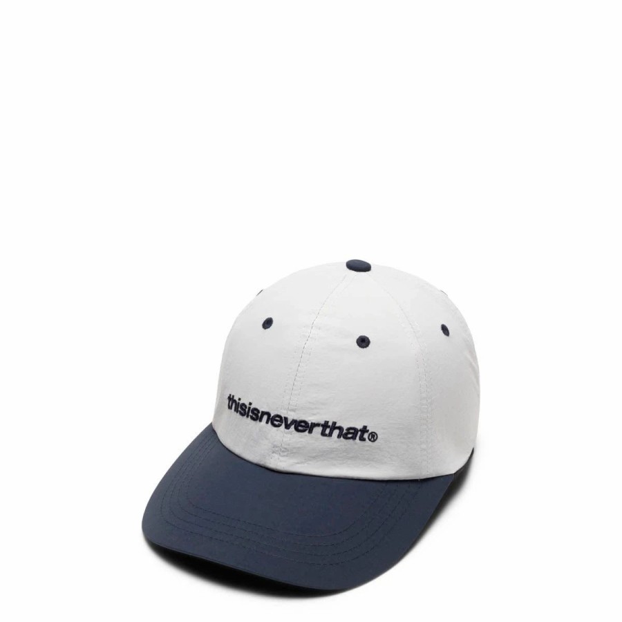 Headwear * | Thisisneverthat Sp-Logo Nylon Cap Grey/Navy