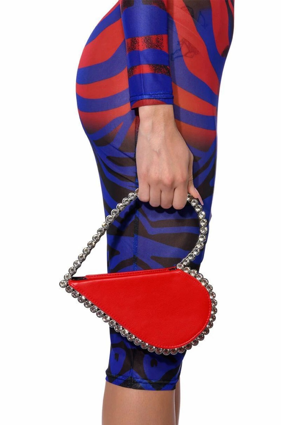 Handbags, Clutches & Wallets * | Vday Heart Clutch Red