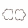 Jewelry * | Head In The Clouds Embellished Hoops Silver