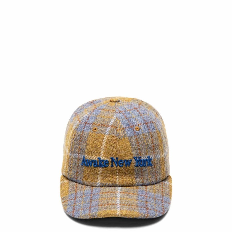 Headwear * | Awake Ny Harris Tweed 6-Panel Hat Yellow Multi