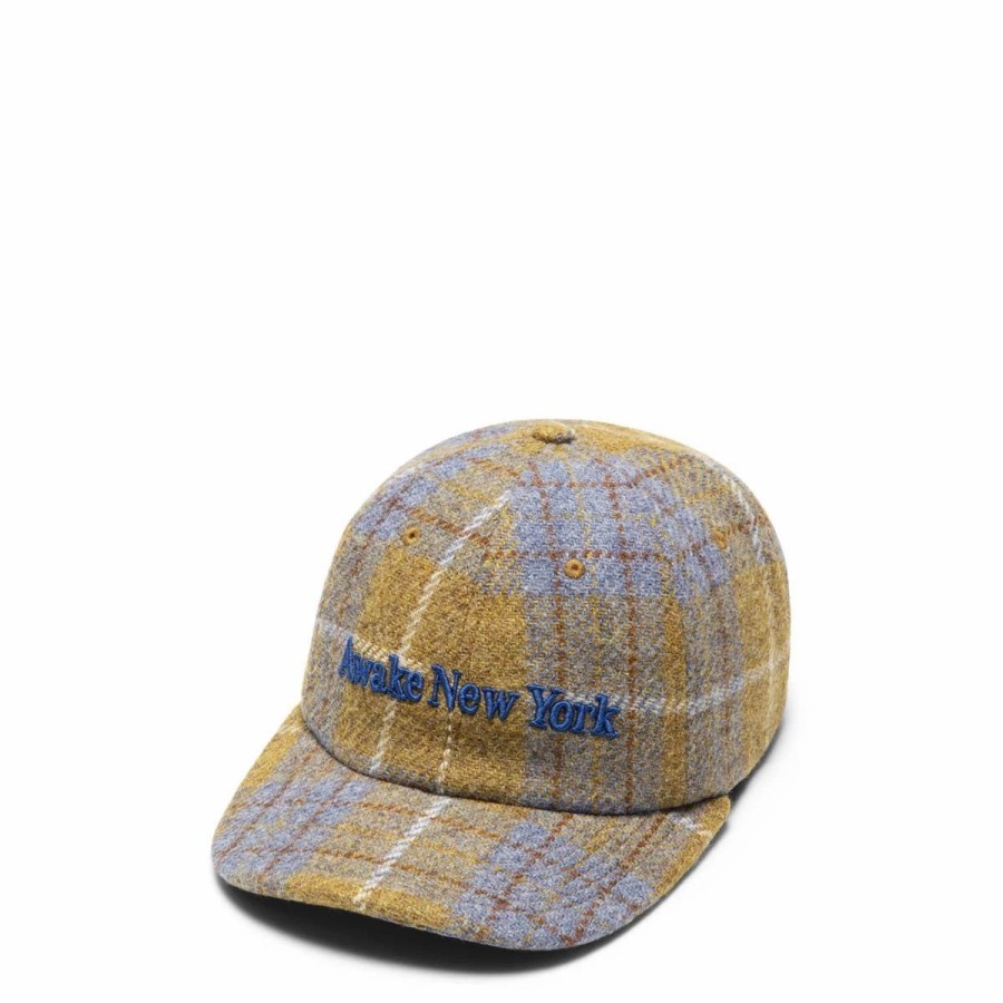 Headwear * | Awake Ny Harris Tweed 6-Panel Hat Yellow Multi