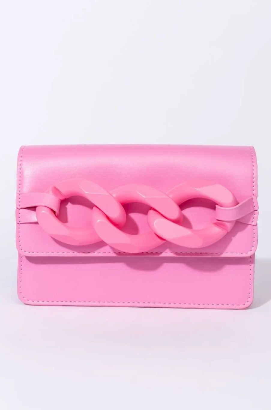 Handbags, Clutches & Wallets * | Let You Go Chain Purse Pink