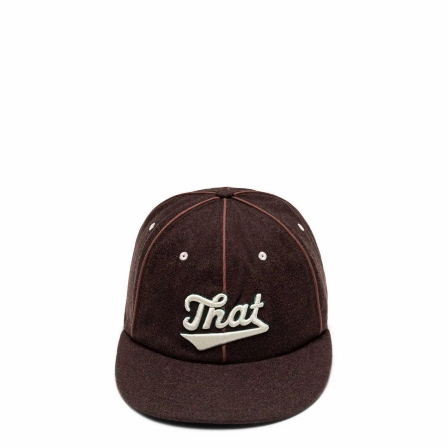 Headwear * | Thisisneverthat Piping That Sign Cap Brown