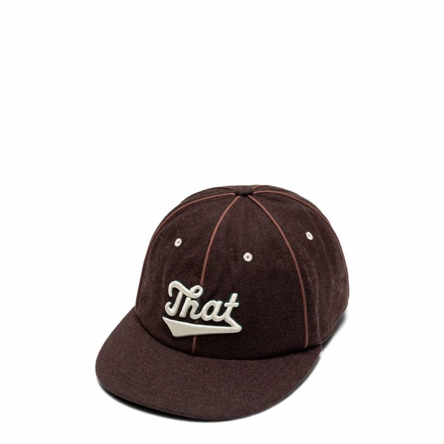 Headwear * | Thisisneverthat Piping That Sign Cap Brown