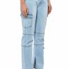 Denim * | Not Your Average Girl Denim Pants Light Blue