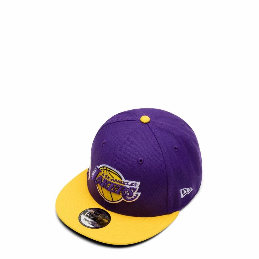 Headwear * | New Era 9Fifty Los Angeles Lakers Side Font Snapback Cap Purple