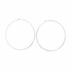 Jewelry * | Fine Line Ab 80Mm Hoop Earrings Silver Ab