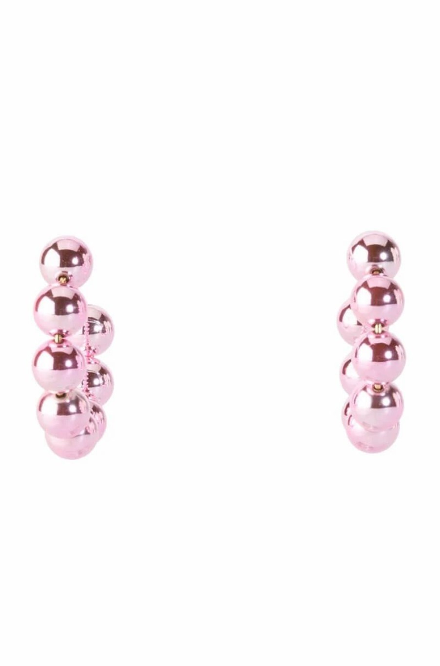 Jewelry * | Power Bubble Hoops Pink